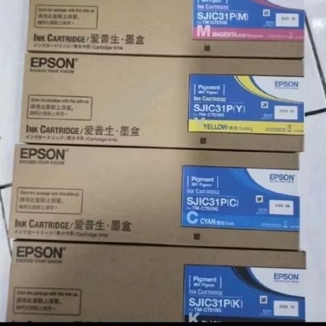 TINTA EPSON PRINTER EPSON SJ1C31P
(BLACK, CYAN, MAGENTA, YELOW, INK CARTRIDGE ORIGINAL