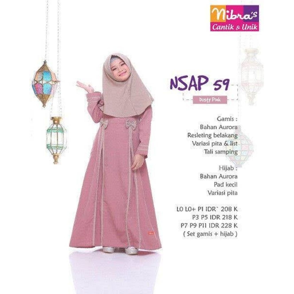 PROMO BESAR GAMIS DAN KOKO ANAK NIBRAS SIZE KECIL