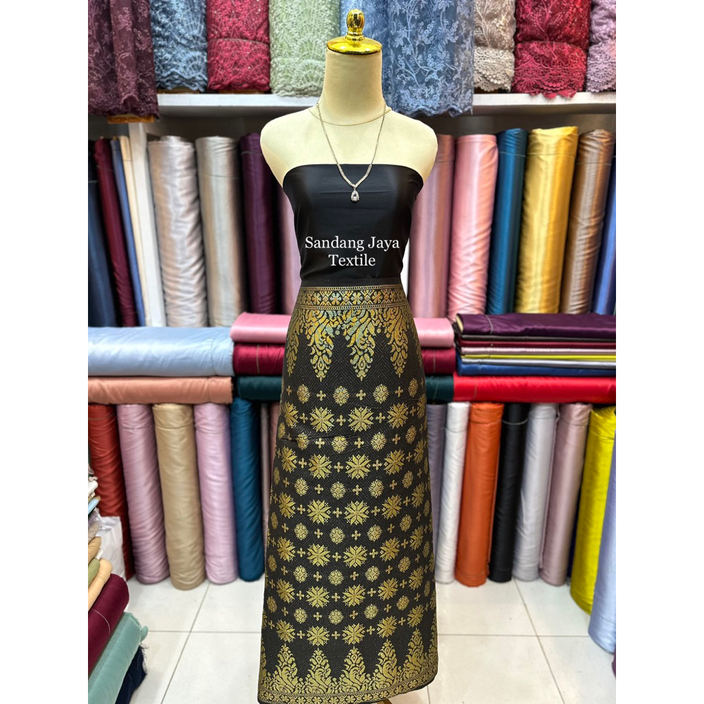 [Sandang Jaya Textile] / Bahan Songket Semi Silungkang Meteran Premium / Songket  Meteran Termurah /