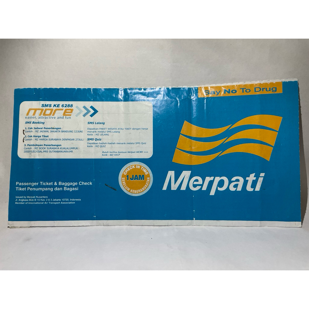 Tiket Pesawat Bekas - Merpati
