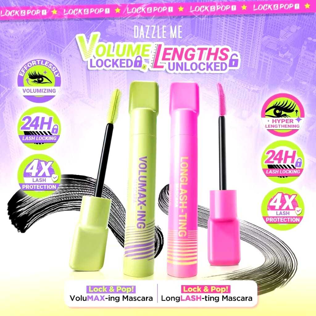 Dazzle Me Maskara Longlasting/Volumax-ing