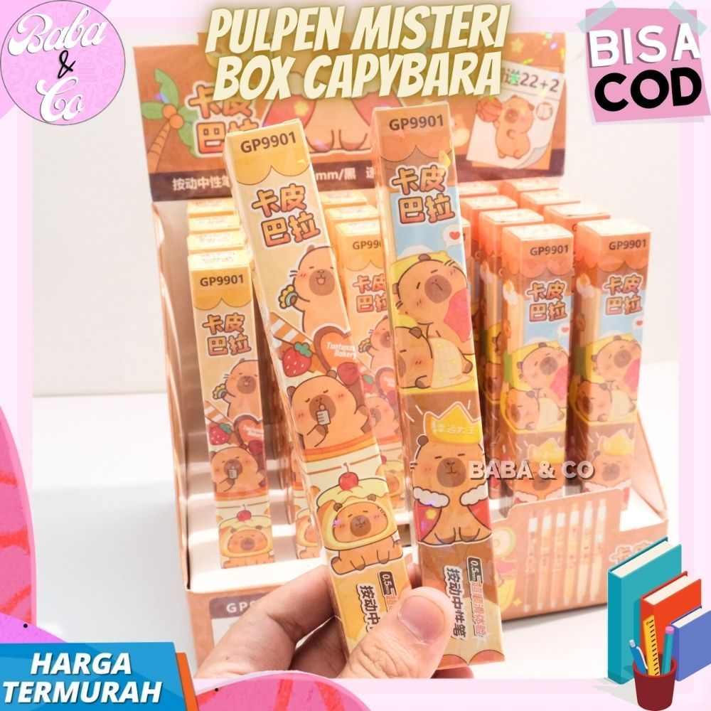 

PEN CAPYBARA MYSTERY BLIND BOX PULPEN MISTERI CAPYBARA LUCU UNIK MURAH PEN MISTERI KAPIBARA