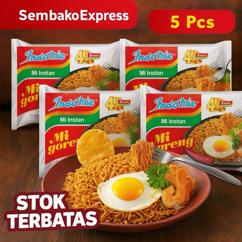 

INDOMIE MI GORENG 5 PCS – Rasa Juara, Auto Lapar, WAJIB STOK di Rumah!