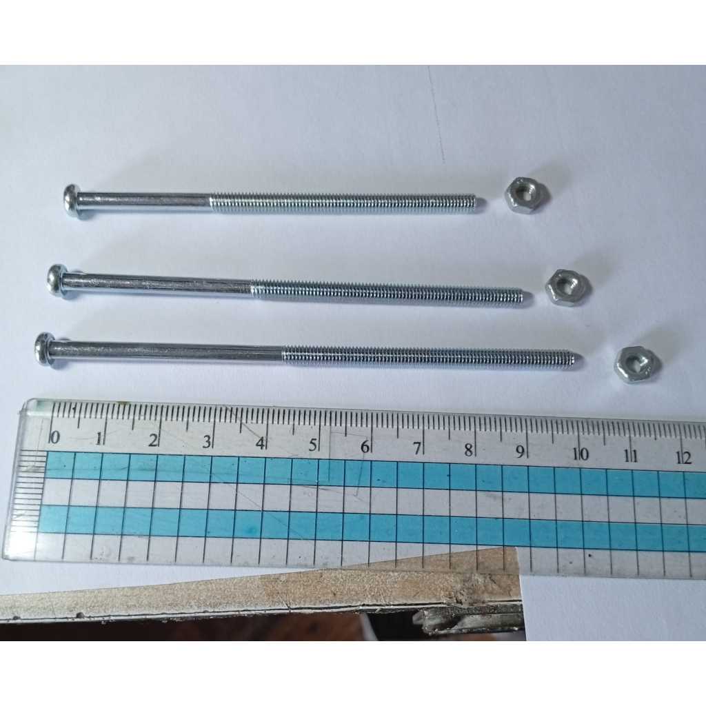 BAUT + MUR 4MM/M4 X 80/90/100 MM