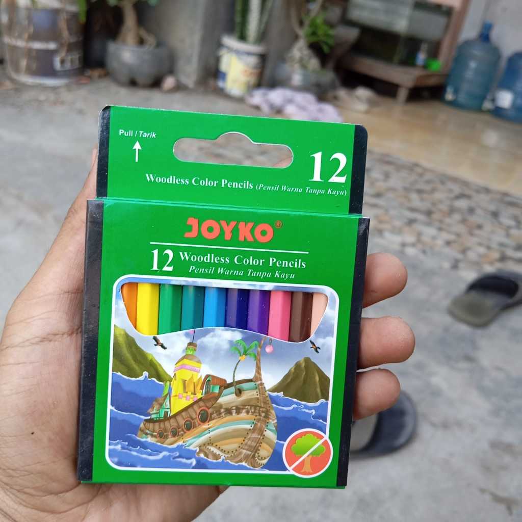 

Pensil Warna Pendek Joyko - 12 Warna CP-107 / Pensil Warna Joyko Pendek 12 warna (CP-S12)