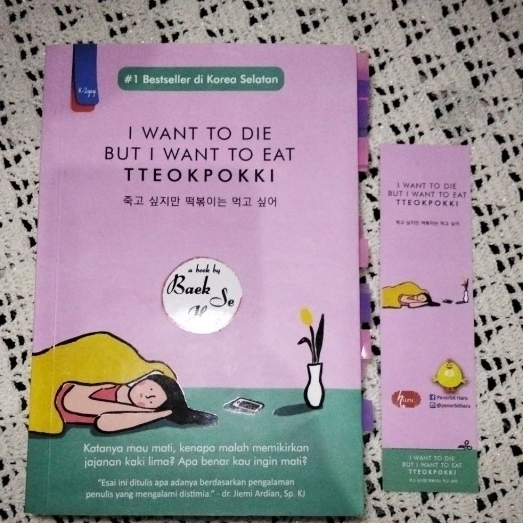 [PRELOVED] Novel I Want to Die but I Want to Eat Tteokpokki-100% ORI-BACA DESKRIPSI