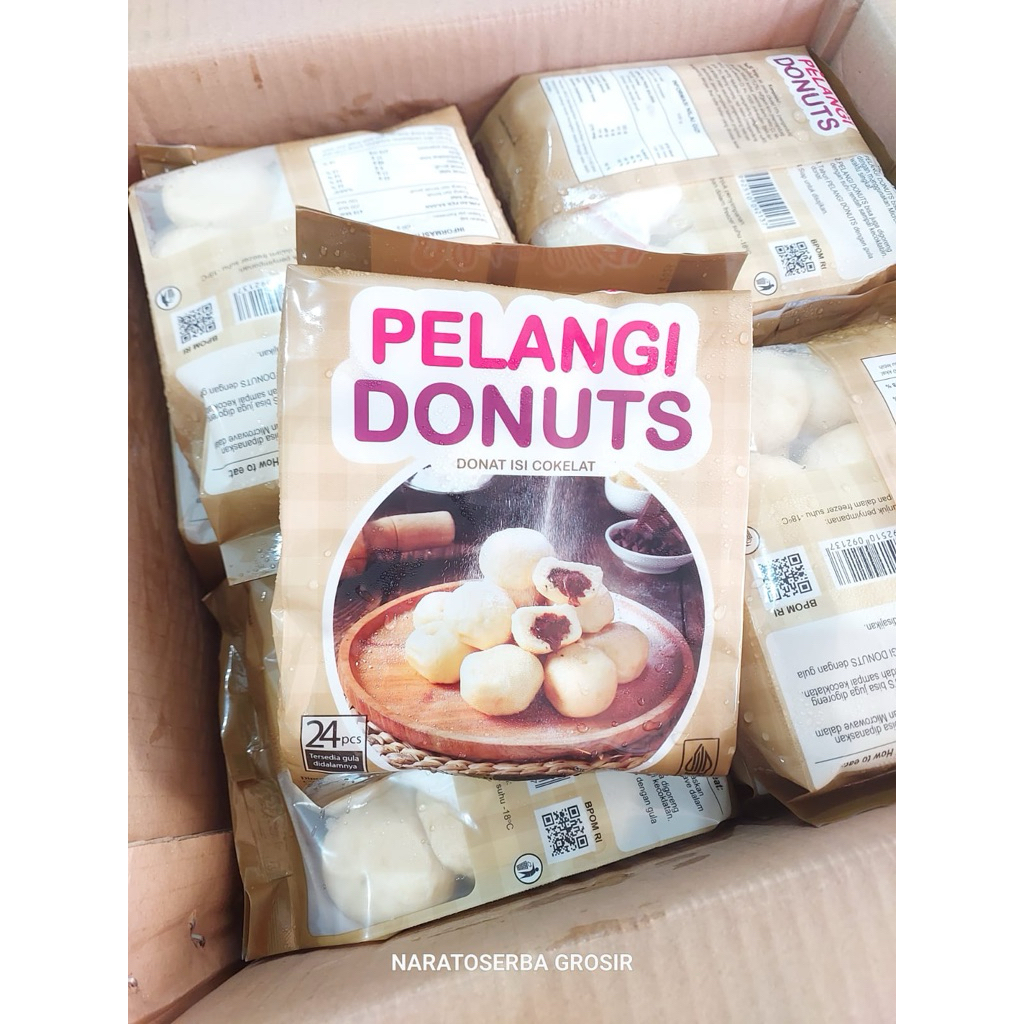 

Pelangi Donat Mini Isi 24pcs Rasa Cokelat Lumer Sudah Dapat Gula