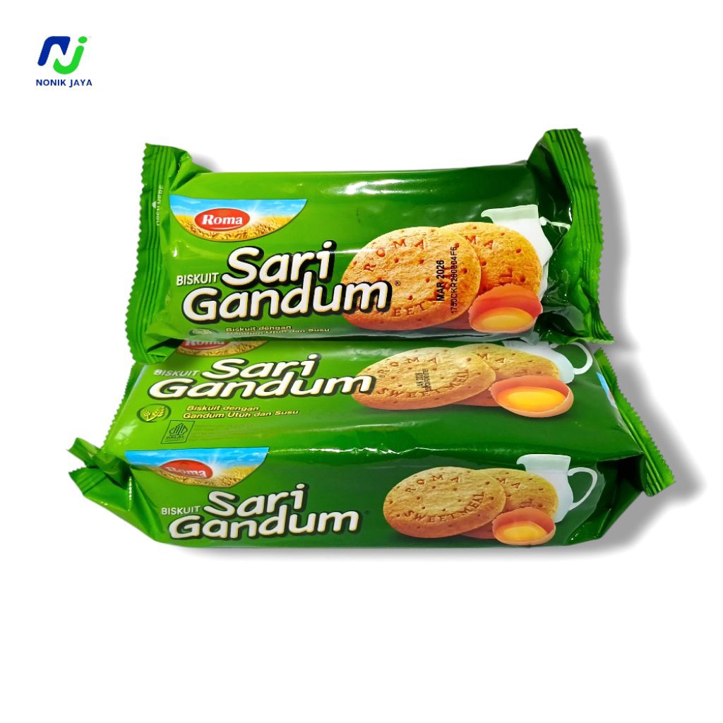 

Roma Sari Gandum Original Kemasan Pack 240gr Roll 149gr_BISKUIY GANDUM UTUH DAN SUSU