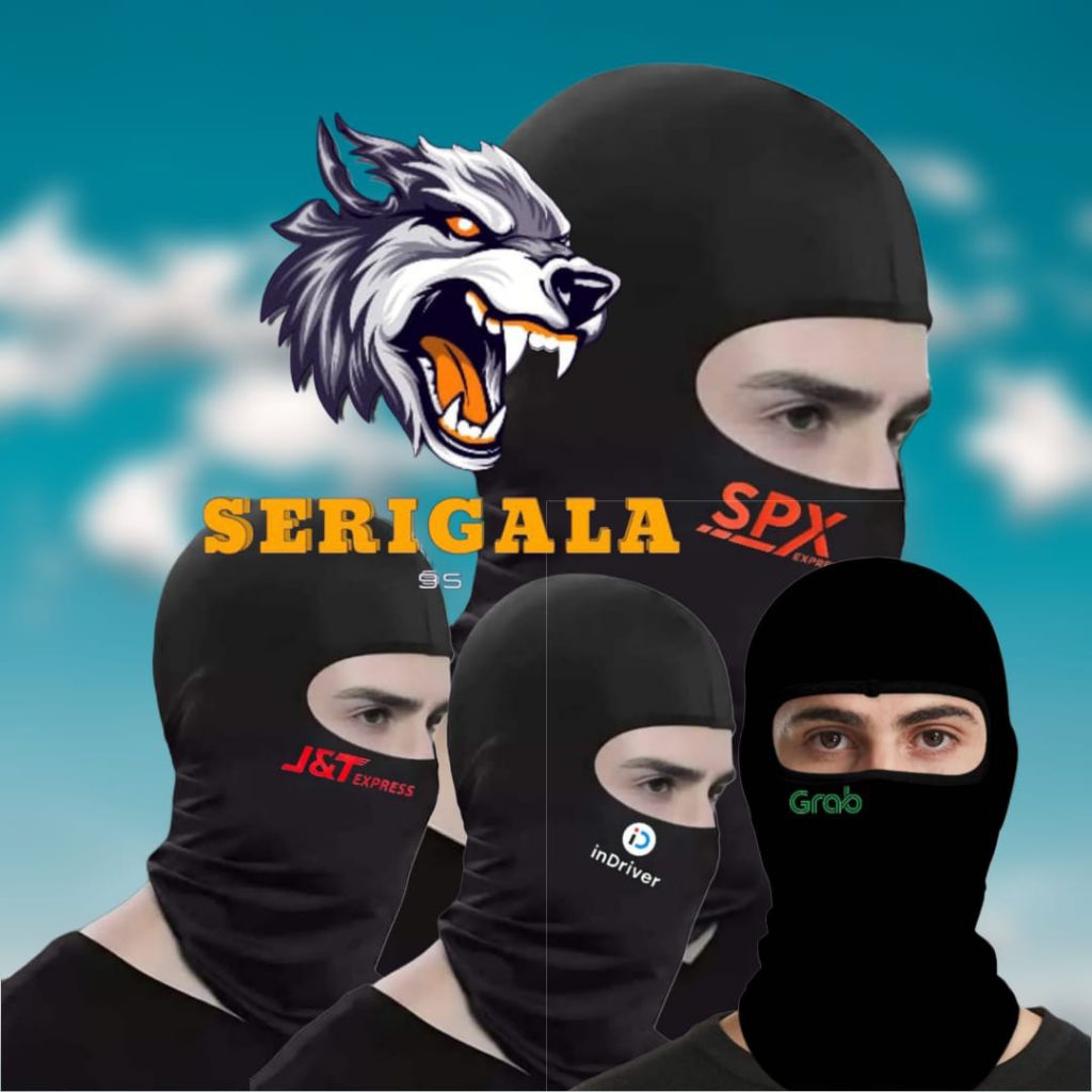 grosir Balaclava full face kemasan / masker ninja berkualitas premium