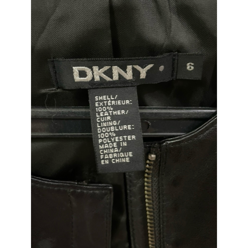 Leather Jacket Domba Brand DKNY Original