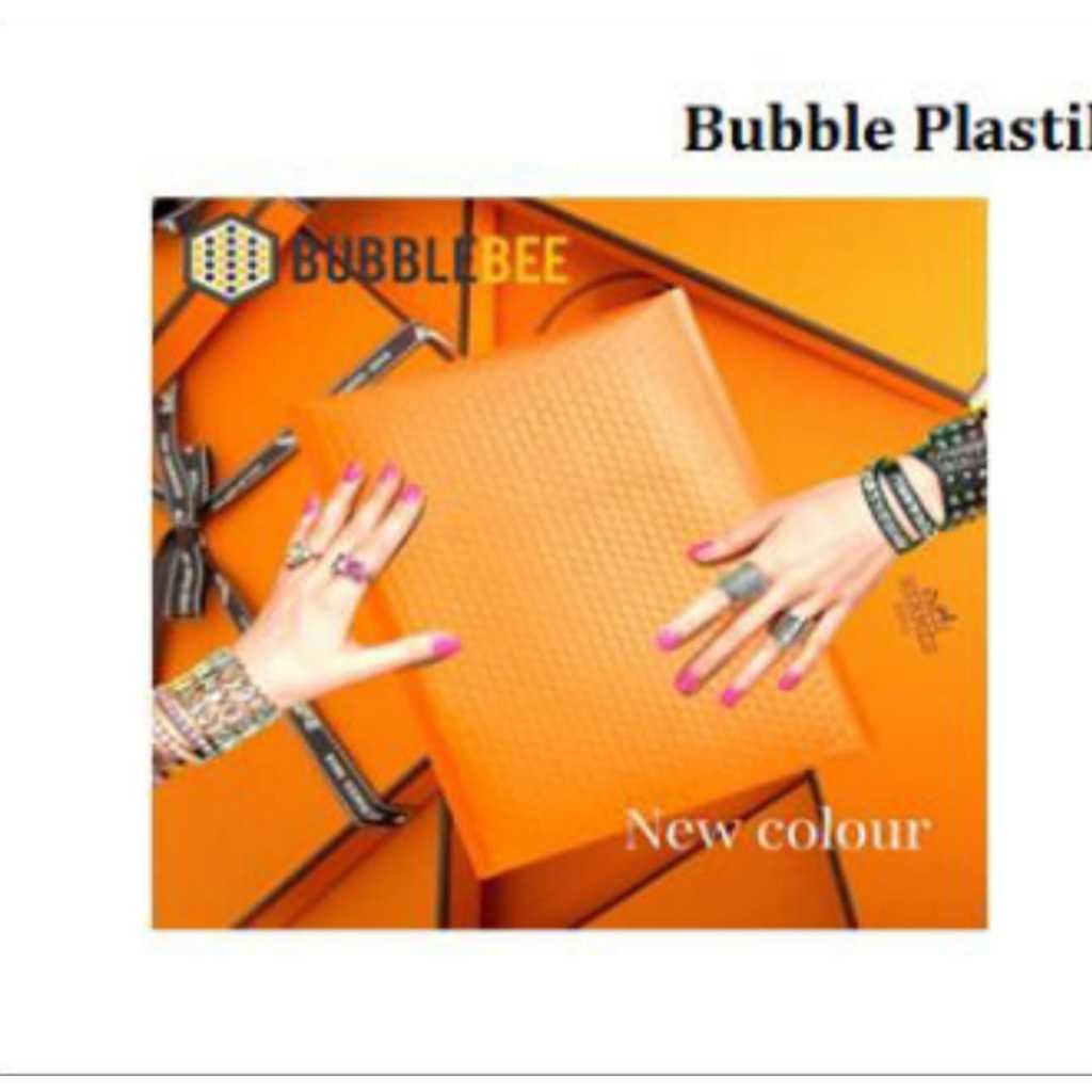 

Amplop Bubble Orange Doff