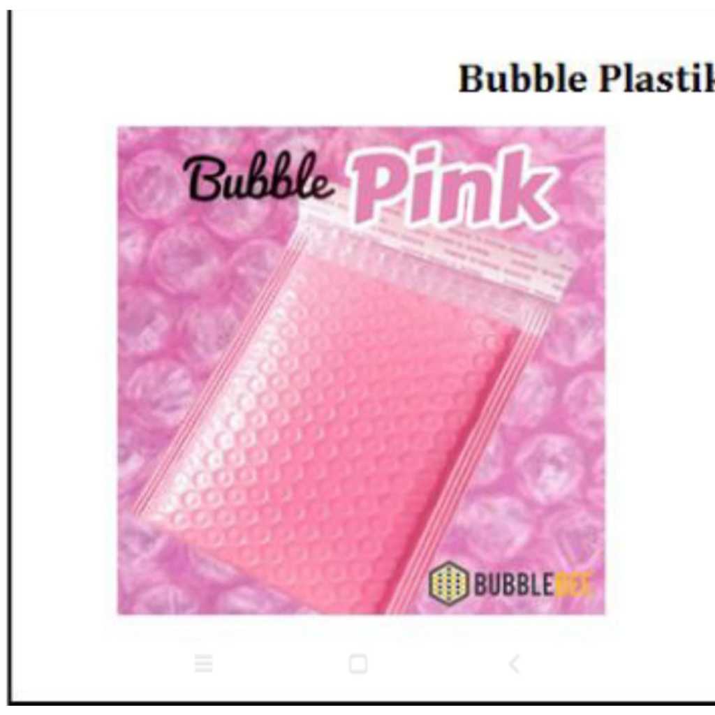 

Amplop Bubble Pink Doff