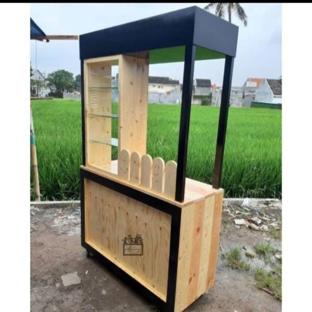 BOOTH JUALAN KAYU JATI BELANDA