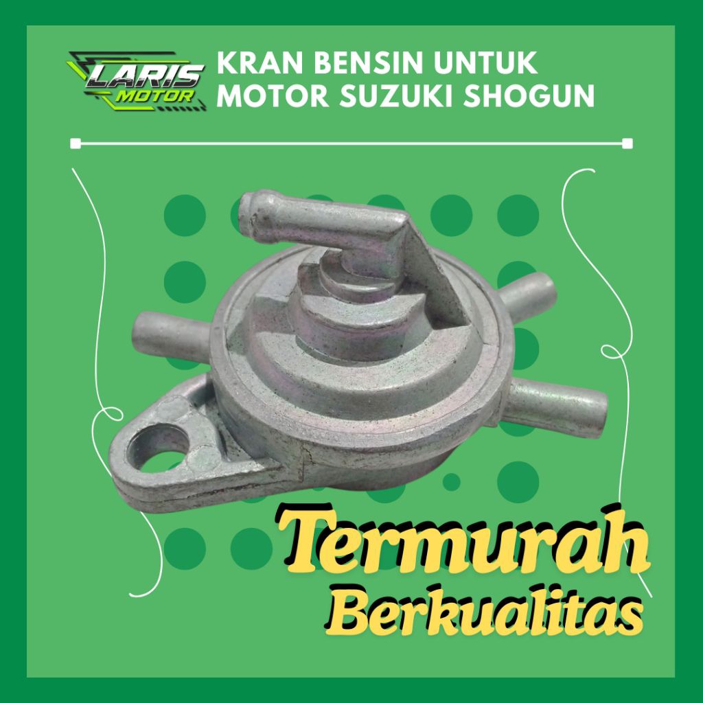 Kran Bensin Motor Suzuki Shogun 110 Tornado Crystal - Fuel Cock Valve Shogun - Sparepart Termurah da