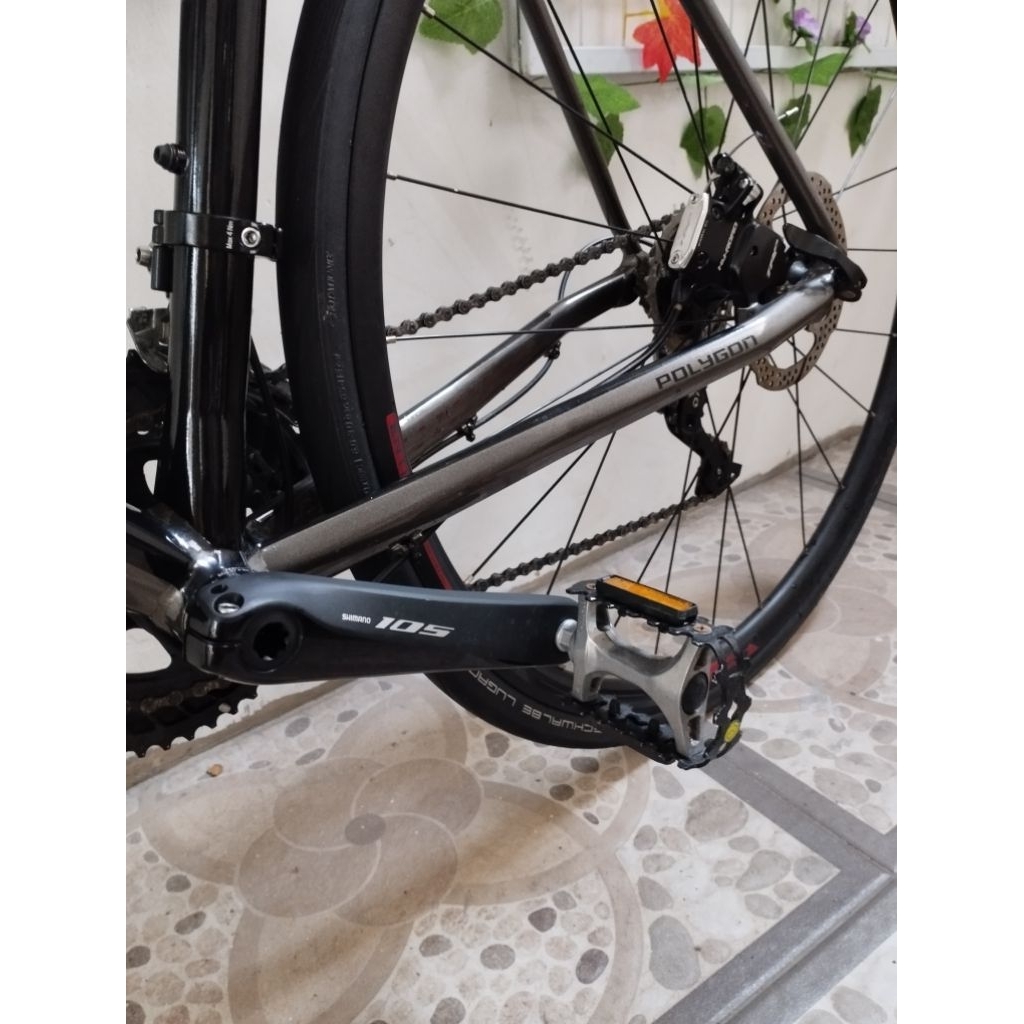 Roadbike Polygon Stratos S5D size L bekas ori mulus
