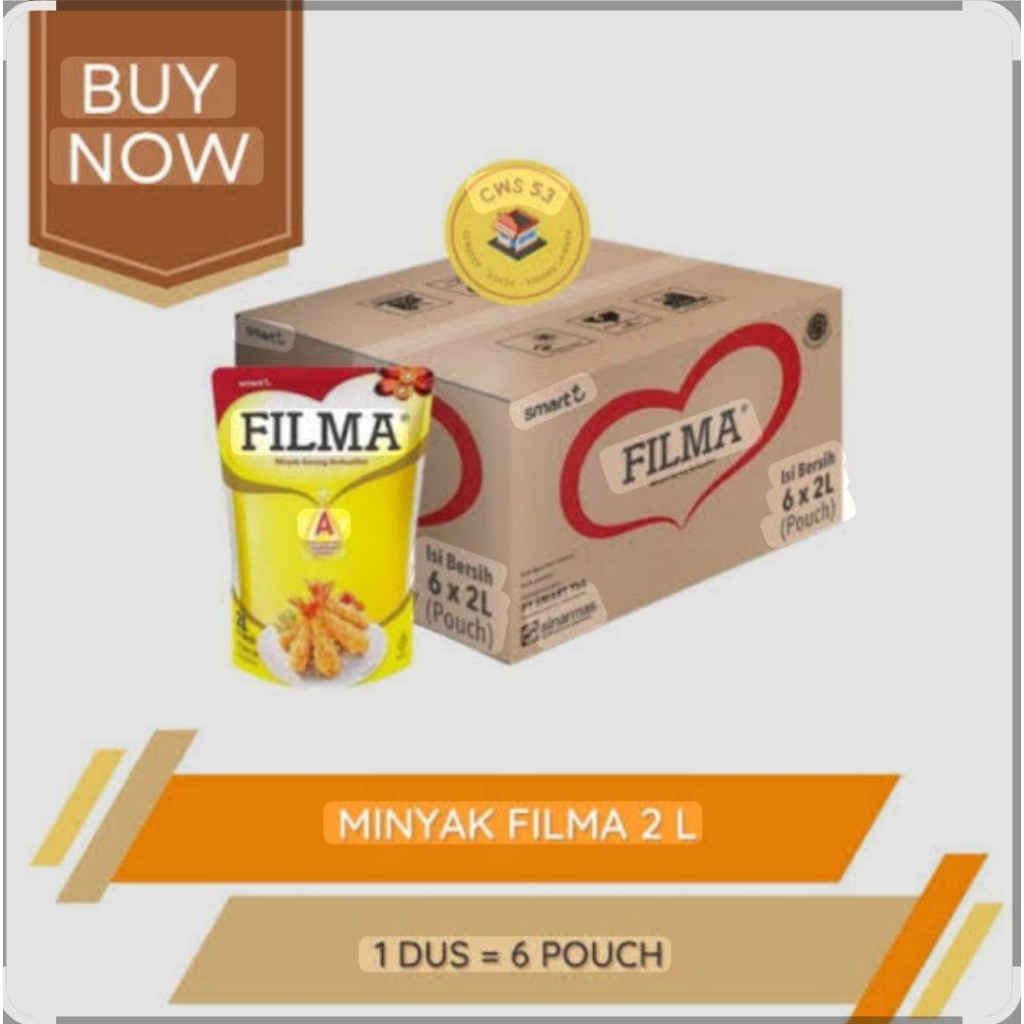 

minyak filma 2liter 1 karton isi 6 pouch