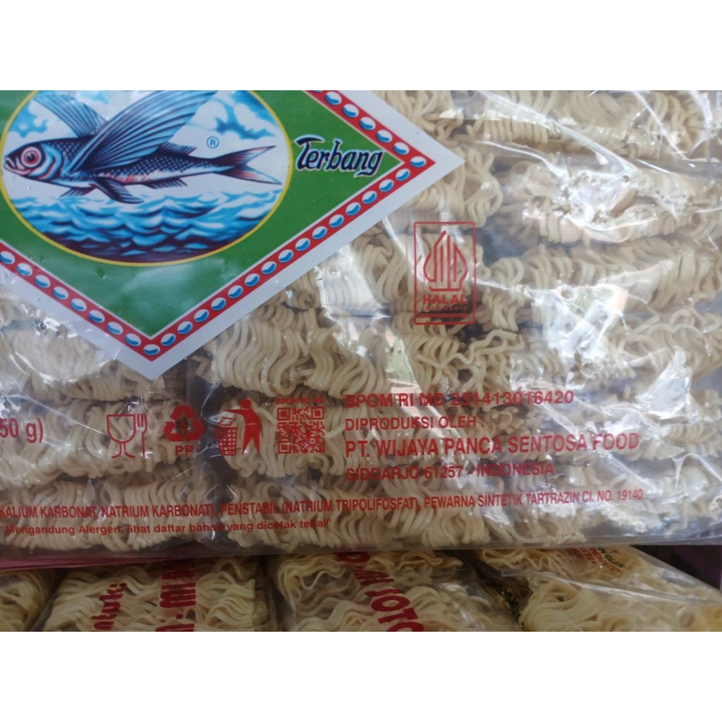 

mie keriting cap ikan terbang