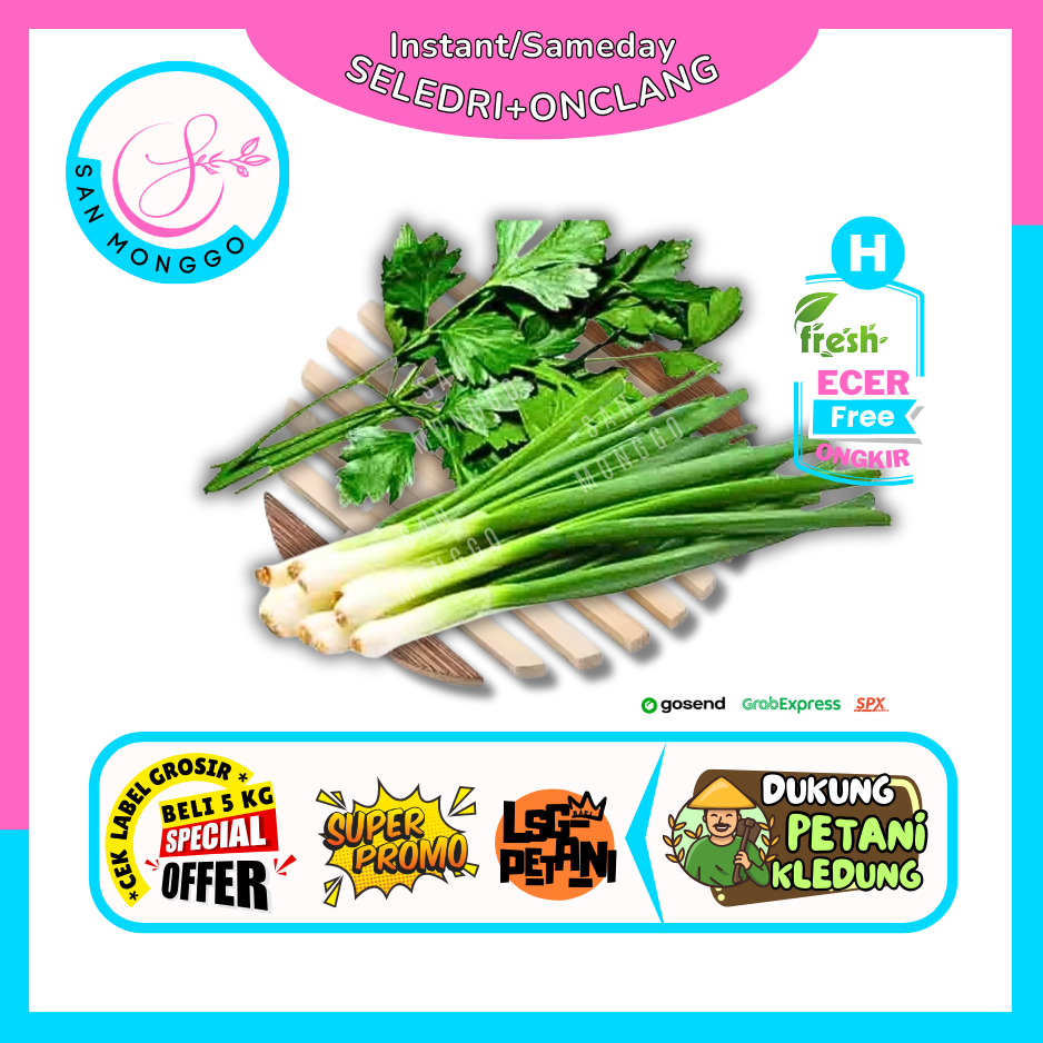 

Sanmonggoo >> Mix Daun Bawang Seledri -- Hasil Bumi Sindoro Sumbing Ecer(H)