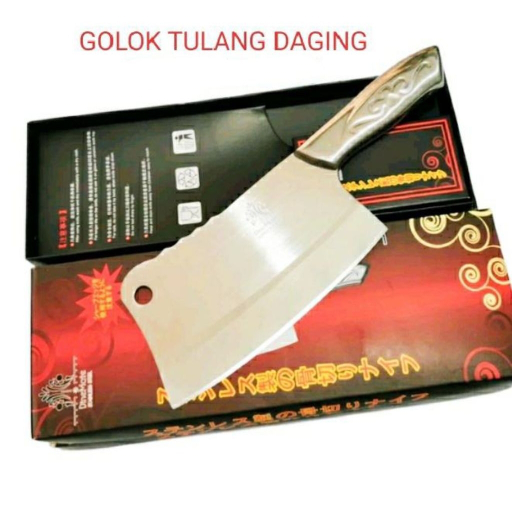 Pisau daging stainless besar/ Pisau Daging stainless Tajam Besar