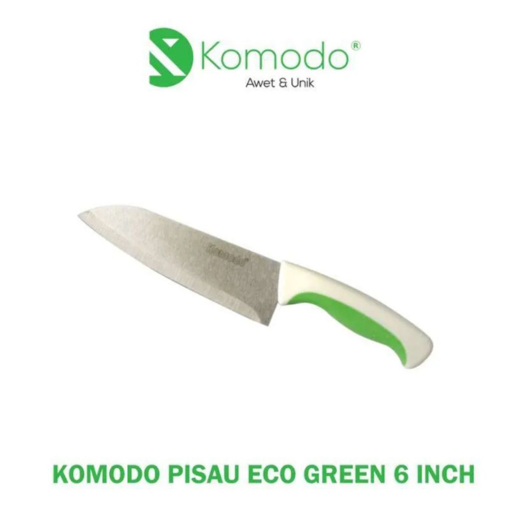Pisau Komodo Eco creen/ Pisau dapur stainless komodo 5 6 dan 7 inch/ Pisau Stainless dapur komodo
