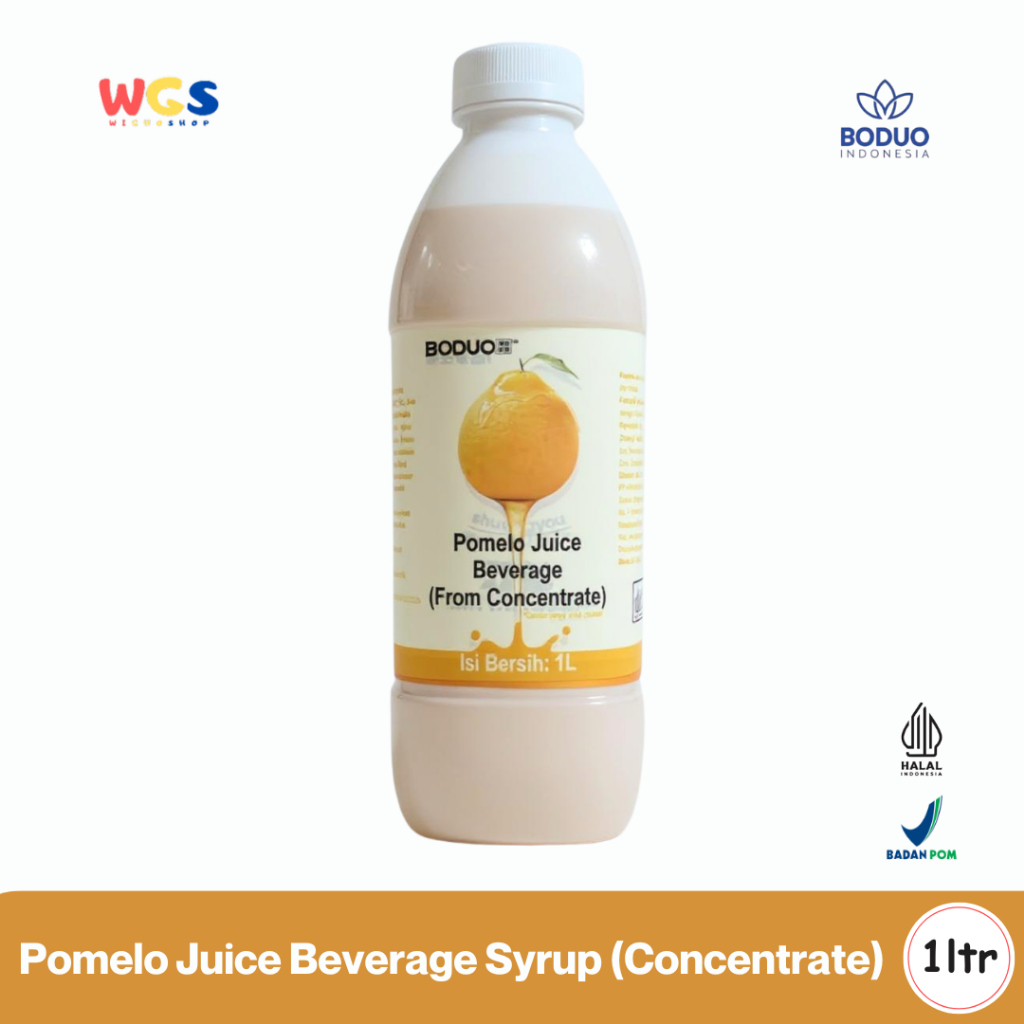 

BODUO Pomelo Juice Beverage Concentrate 1L - Sirup Jeruk Bali Segar untuk Minuman Modern