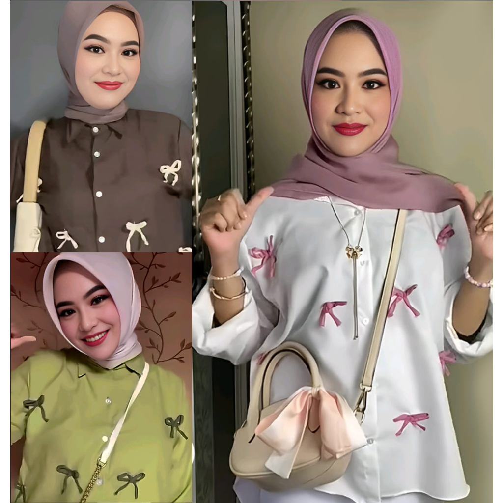 blouse pita katun polos Ld  110 Baju  Atasan Wanita