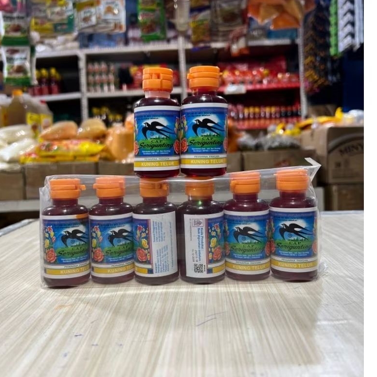 

Pewarna Kuning Telur Cap Sarigunting 60 ml