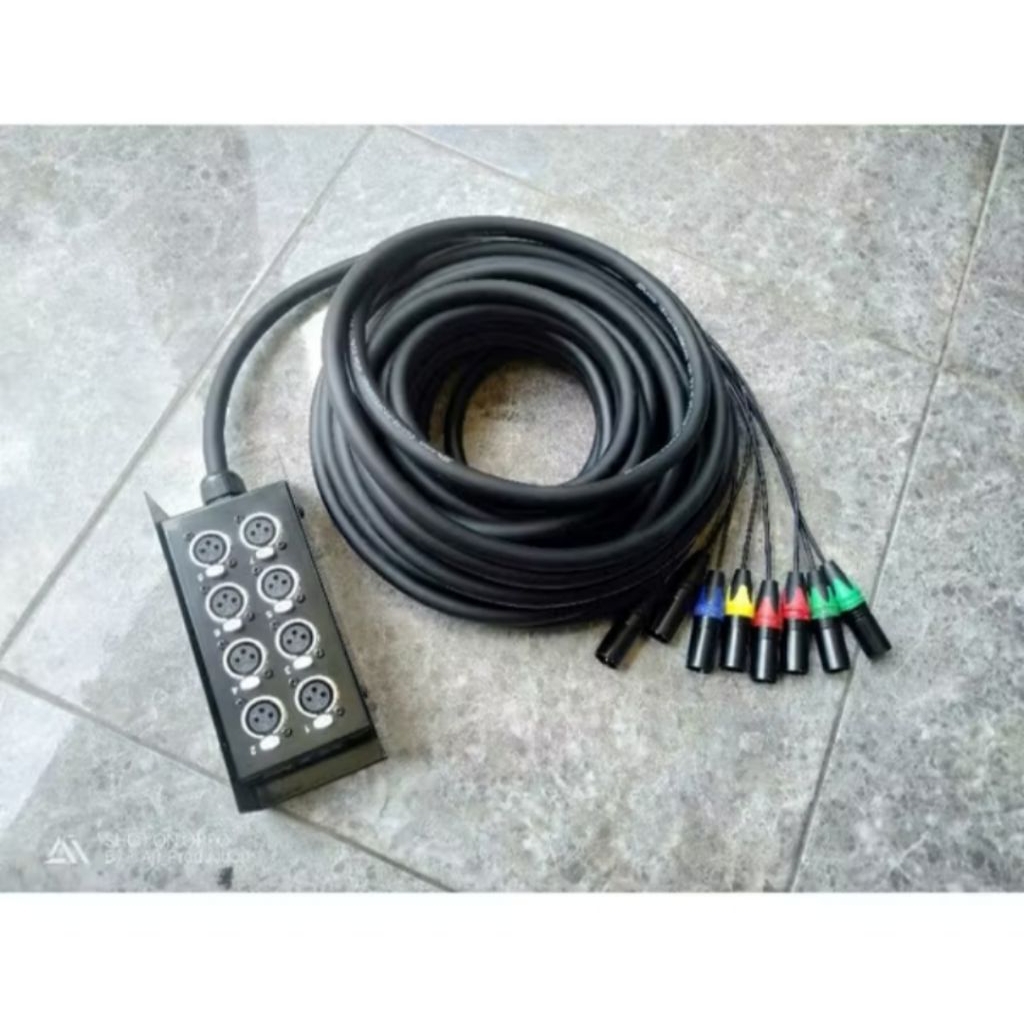 20 Meter Kabel Snake 8 Channel Plus Stage Box STX