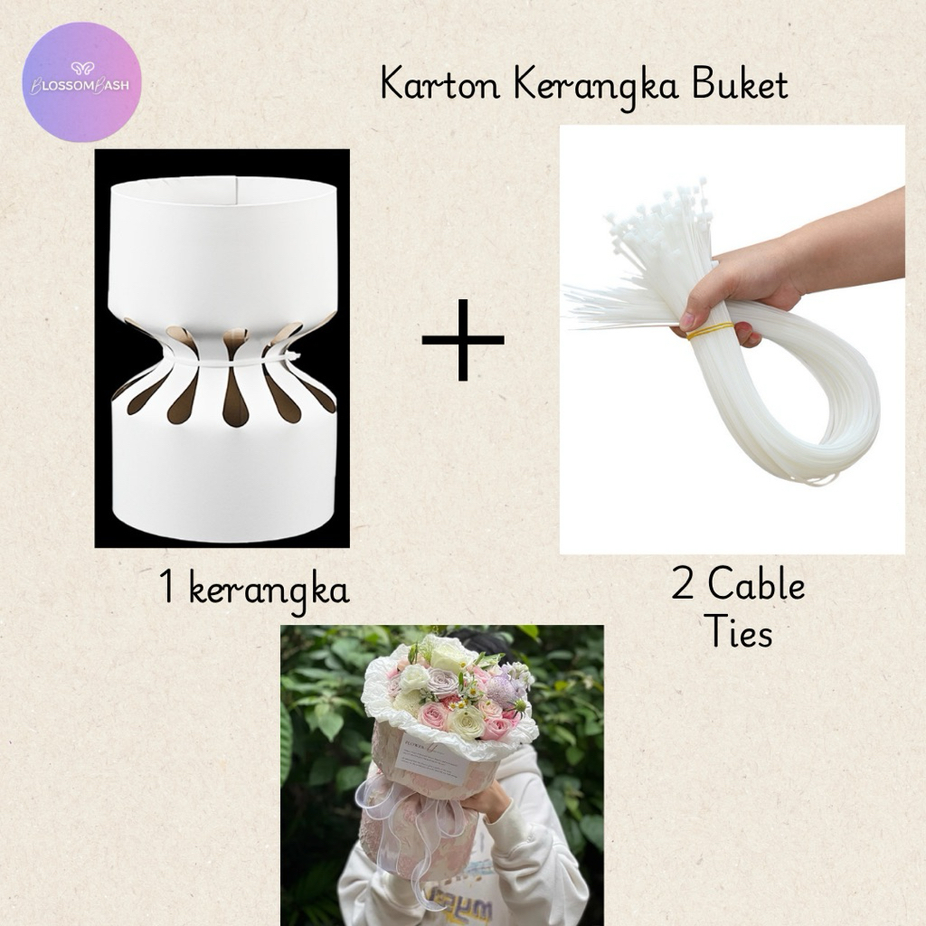 

Karton Kerangka / Round Buket Bunga / Round Bouquet
