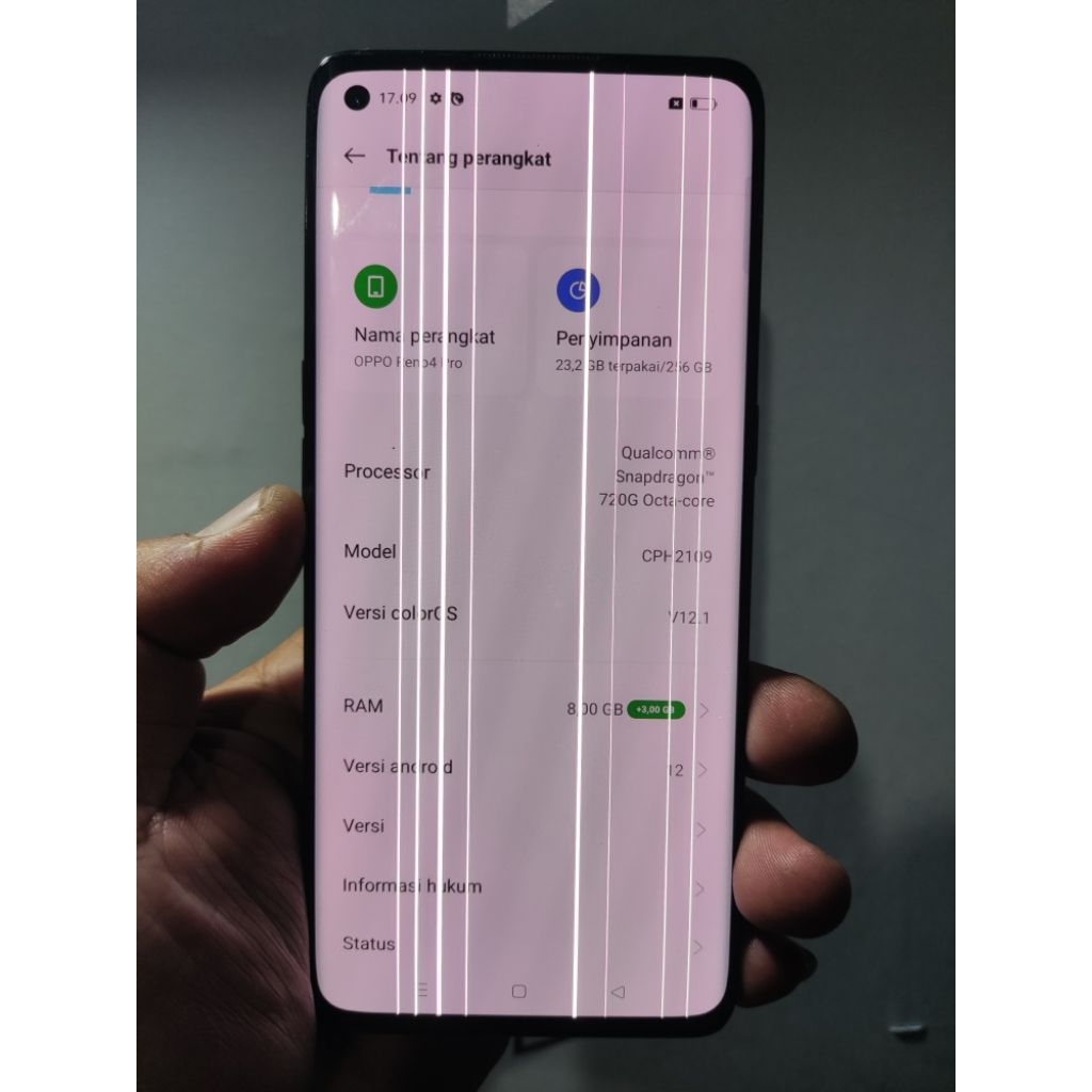 LCD Oppo Reno 4 pro minus