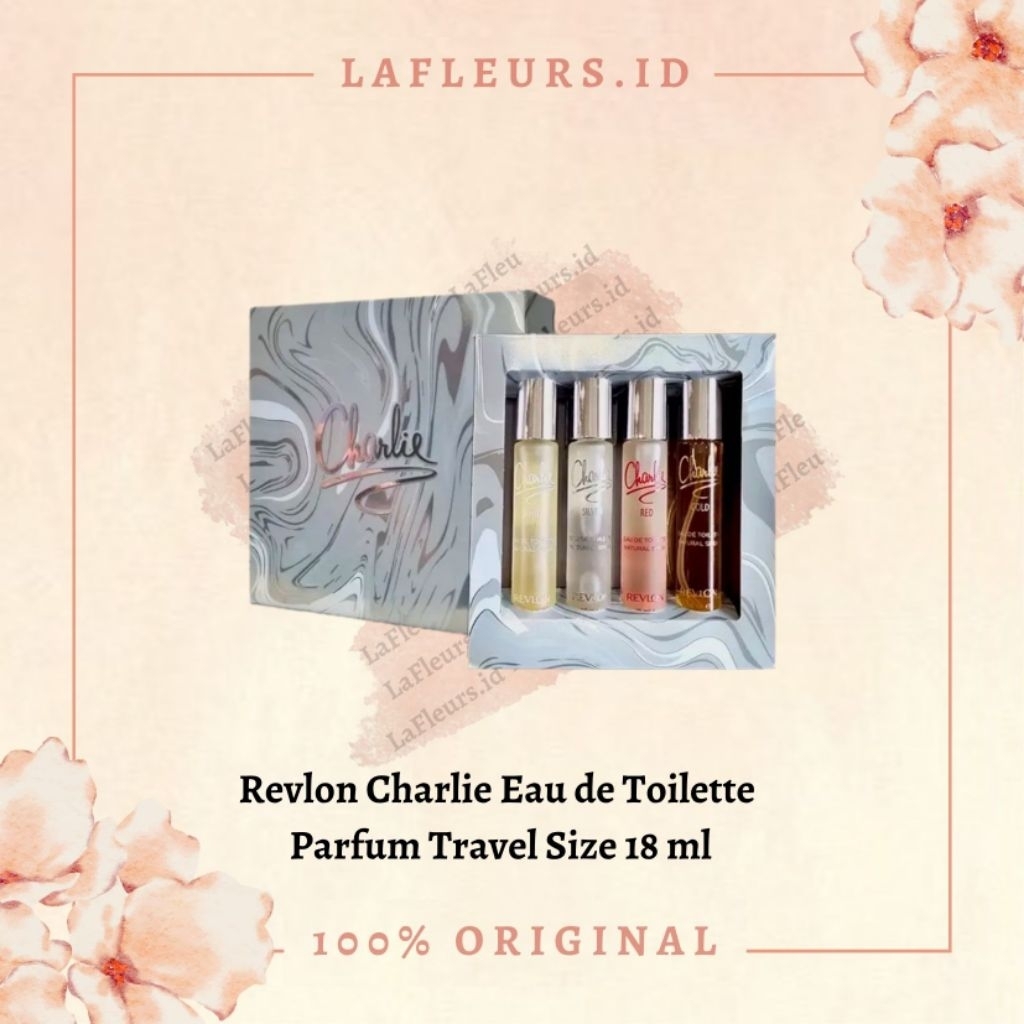 Revlon Charlie Gold / Red / Silver / White Eau de Toilette Parfum Travel Size 18ml / Wewangian Charl