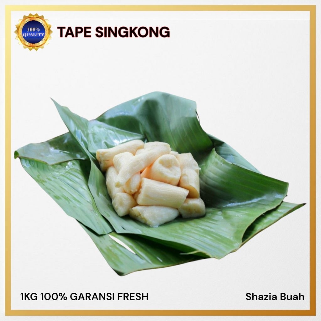 

Tape Singkong Mentega / Tape Singkong Manis / 1kg + Kemasan Thinwal / Zia Buah