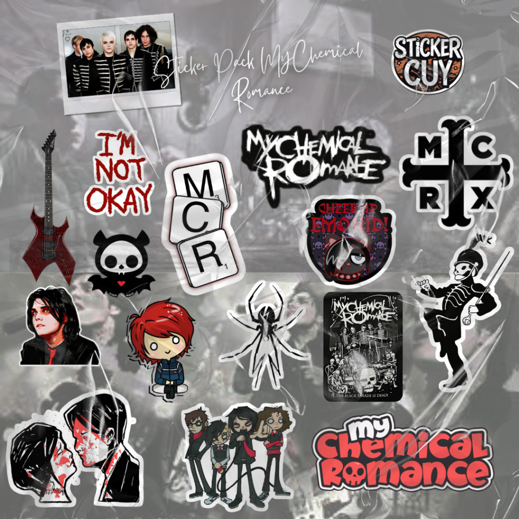 

STIKER BAND MCR I Stiker Vinyl premium dengan Doff Anti Air dan Anti Gores Stiker Aesthetic