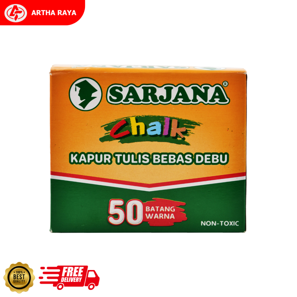 Kapur Tulis SARJANA WARNA 1 Box