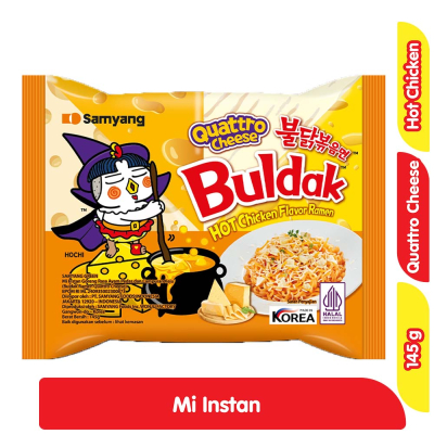 

Samyang Mi Instan Ramen Ayam Pedas Buldak Quattro Cheese 145 g