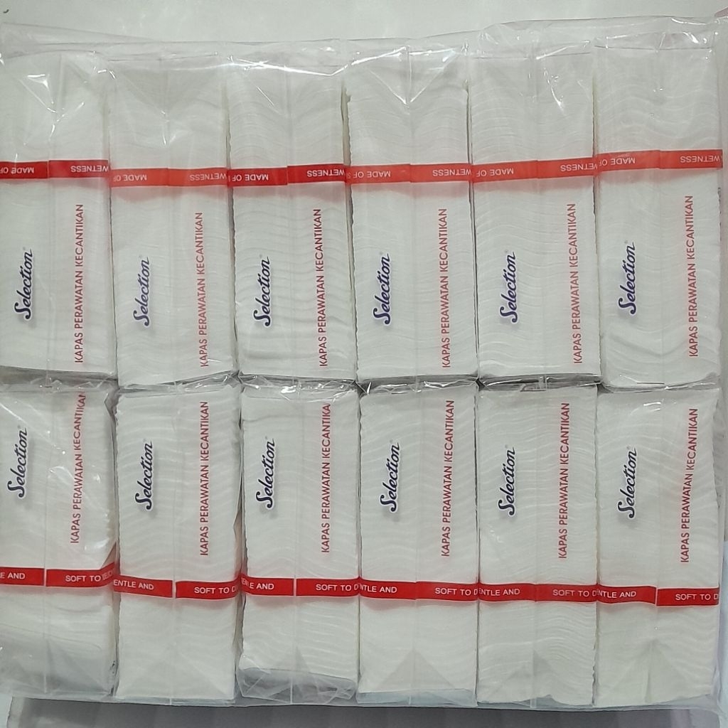 (12Pcs / 6Pcs) 1 Lusin Kapas Selection 35Gr / Kapas Wajah Selection