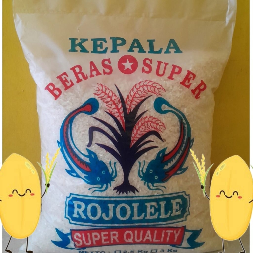 

Beras Slyp Super Merk Rojo Lele 3kg 2,5kg 2kg