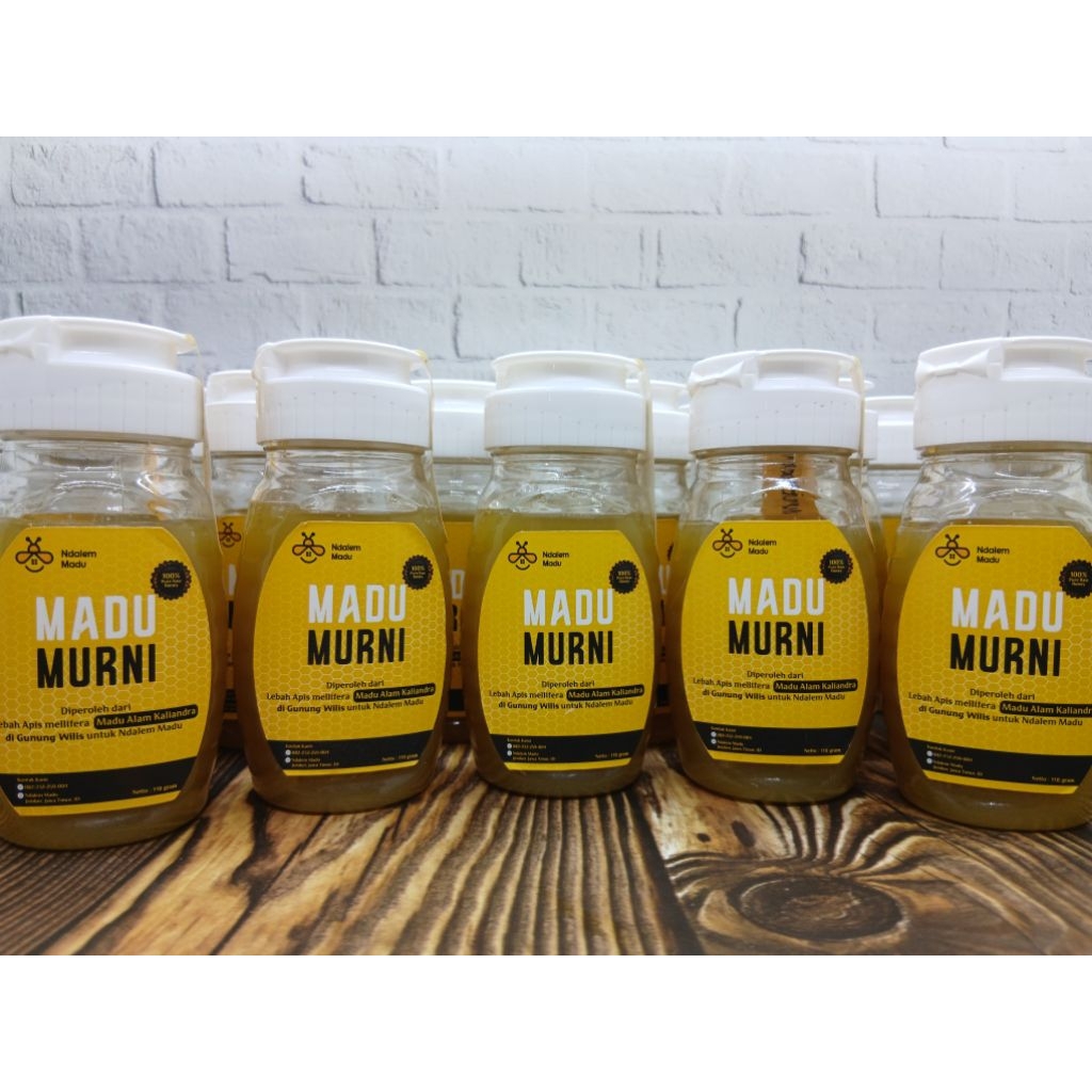 

Madu Murni 100% Raw Honey Asli Alami 110 gram Lebah Apis Mellifera Nektar Kaliandra