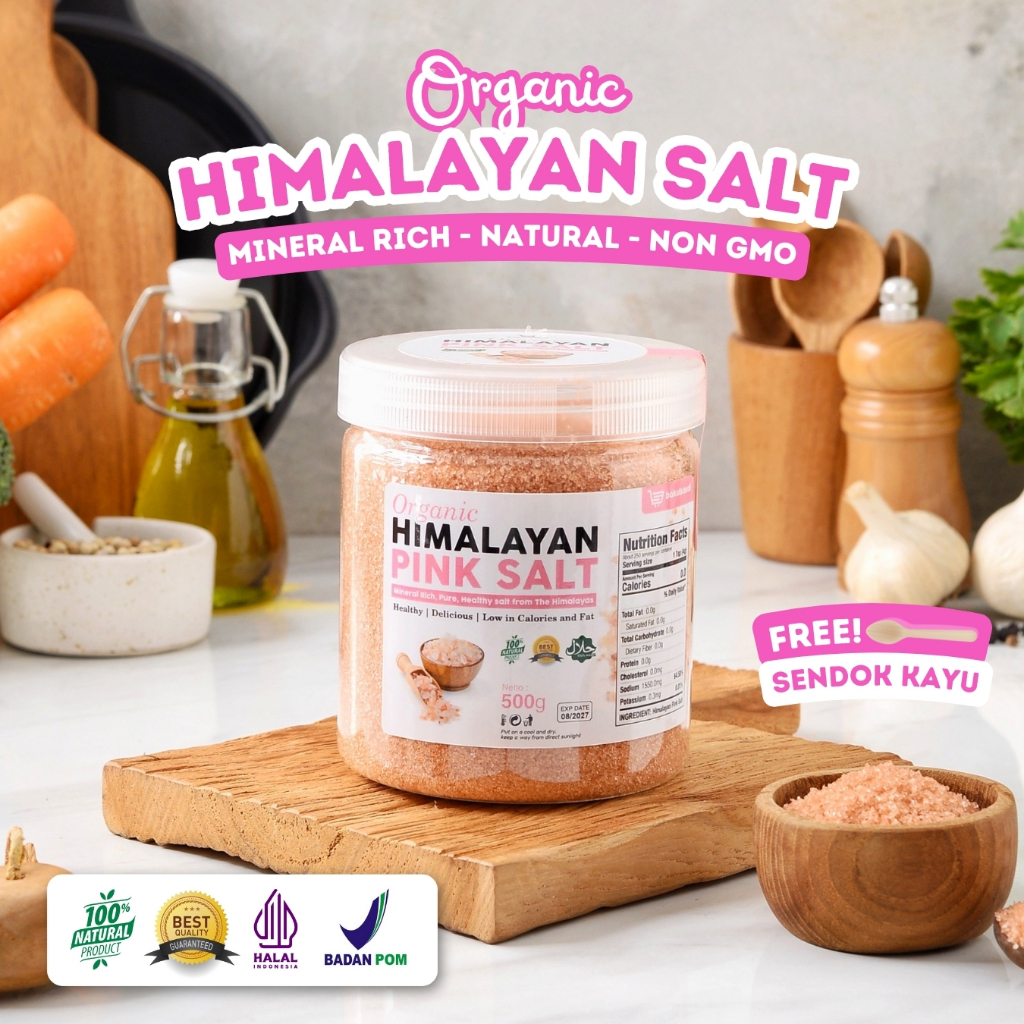 

Himalayan Salt Organic Pure 100% / Garam Himalaya Organik Premium Murni 100%