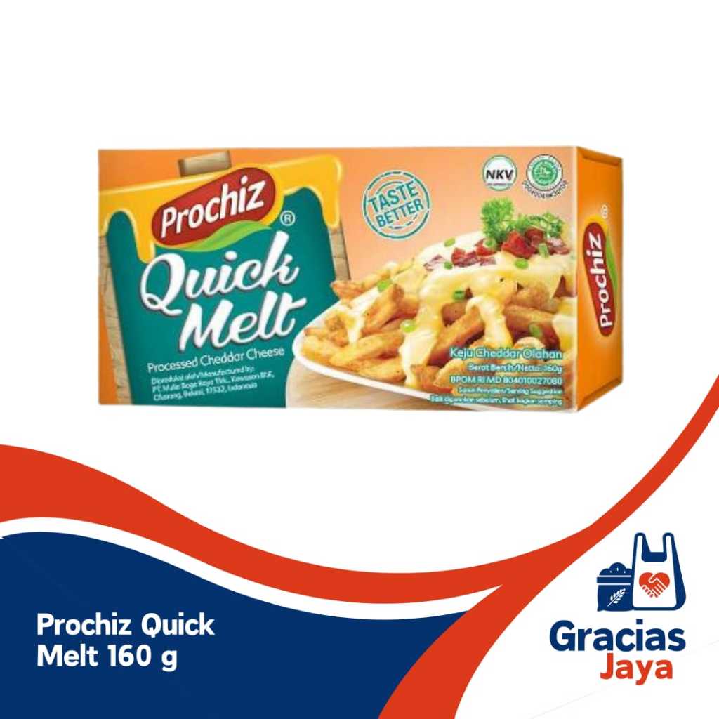 

Keju Prochiz Quick Melt 170 Gram Cheese