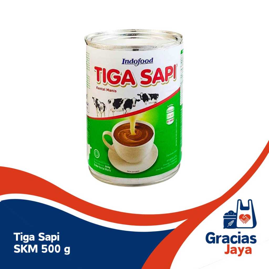 

Tiga Sapi Krimer Kental Manis Kaleng 490 gr