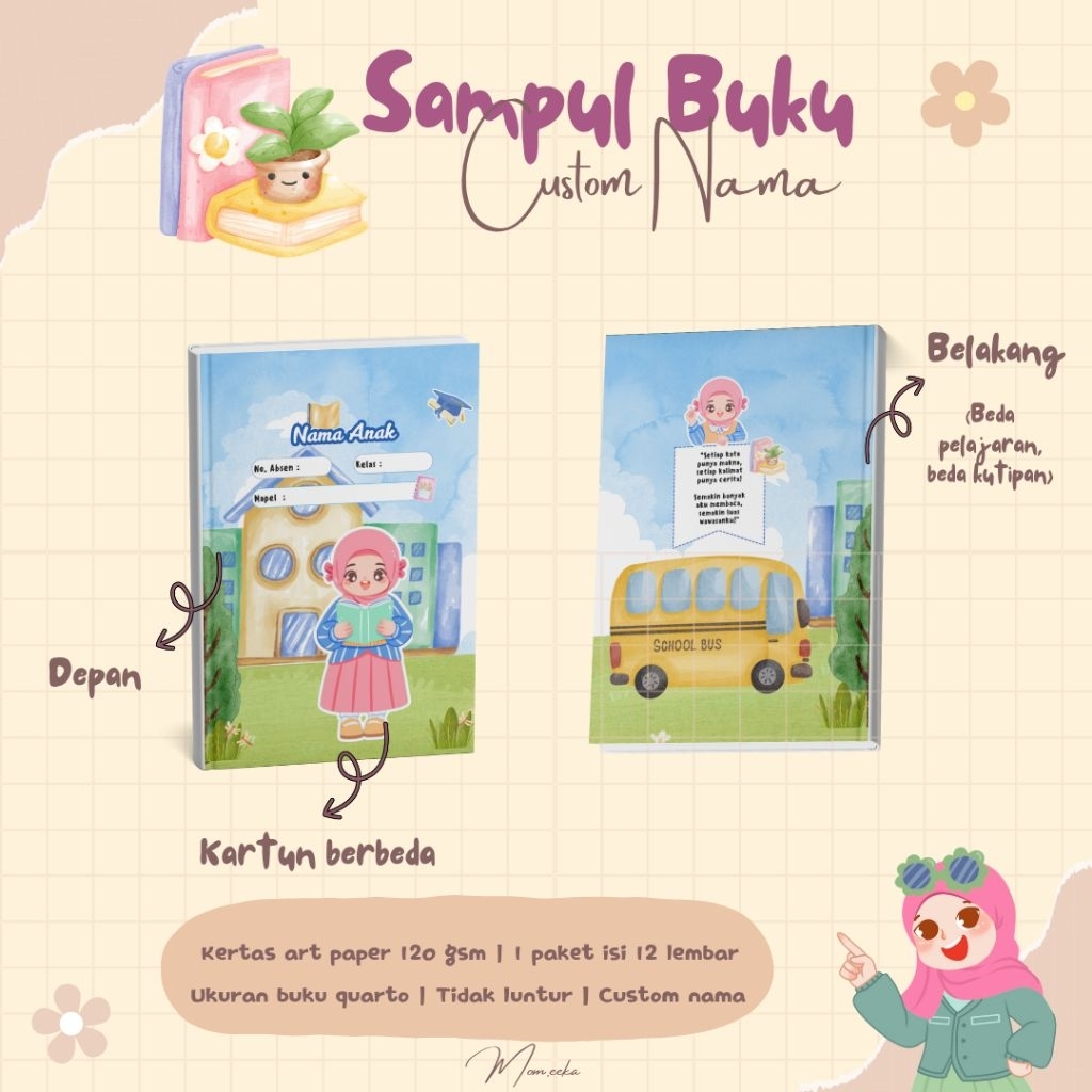 

SAMPUL BUKU TULIS CUTE ANIMASI KARTUN LUCU SUPER GEMAS ISI 12