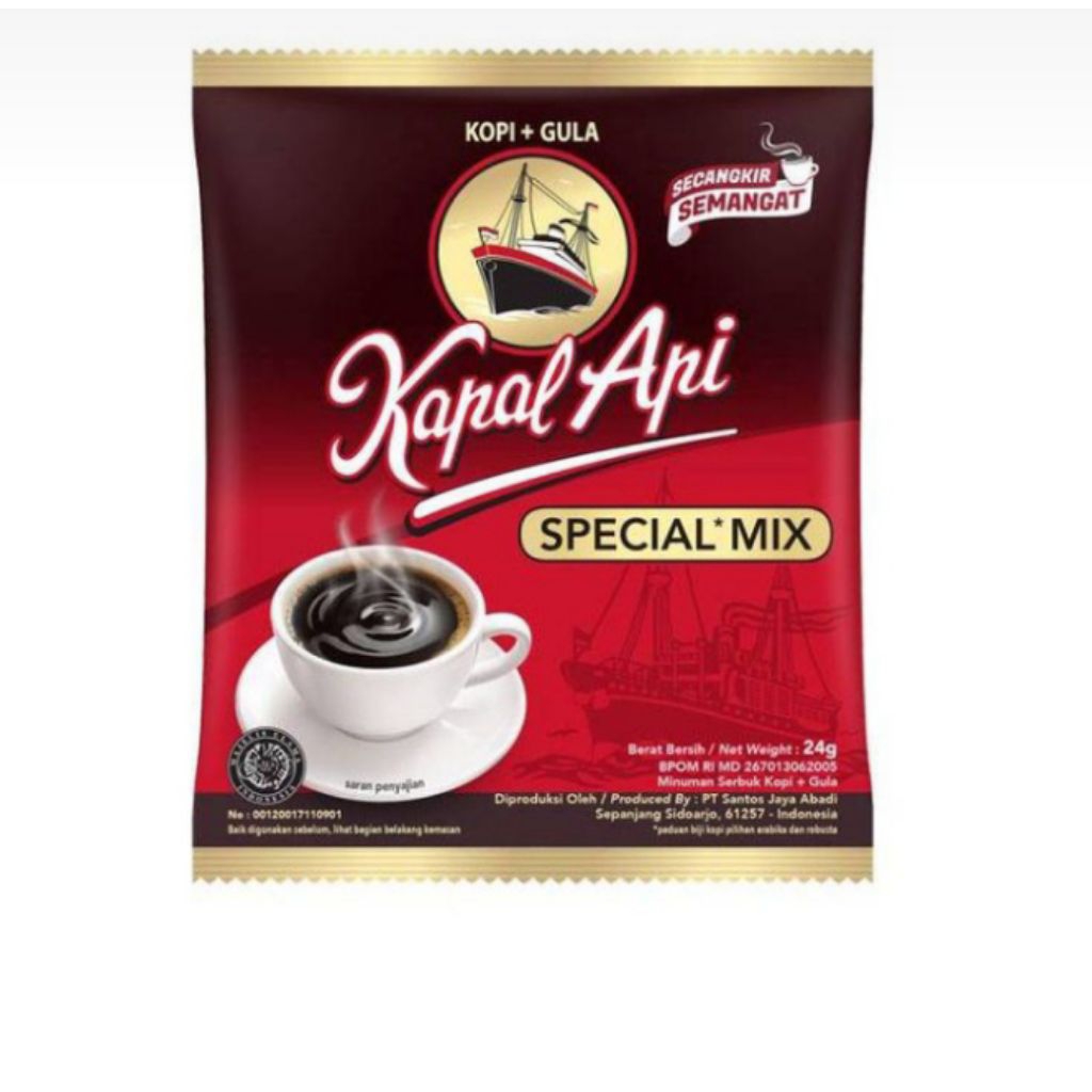

Kopi Kapal Api Special Mix 10 Sachet - Rasa Asli Tanpa Pahit