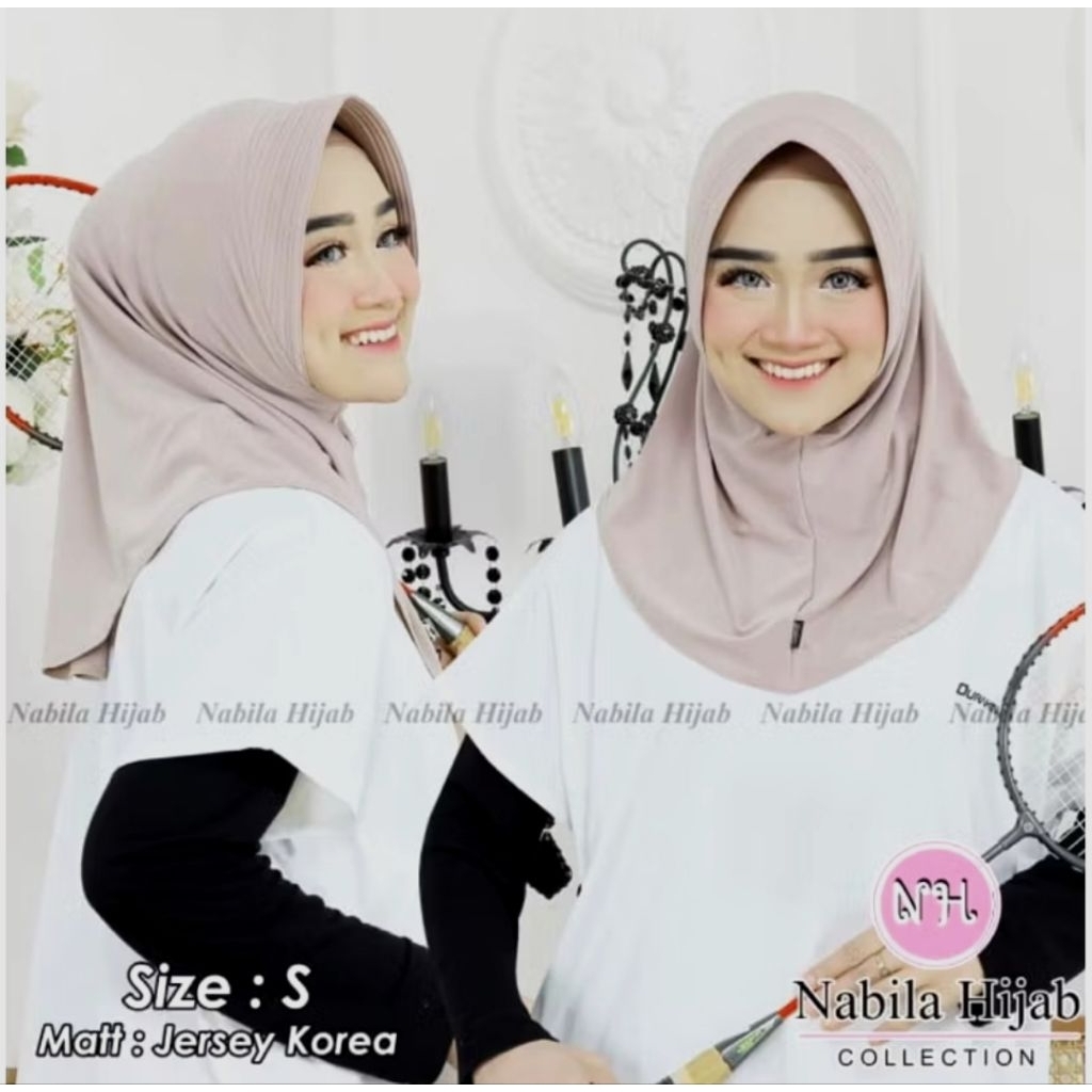 JILBAB INSTAN JERSEY SPORTY | JILBAB  SPORT PET ANTEM HIJAB | BY NABILA COLLECTION