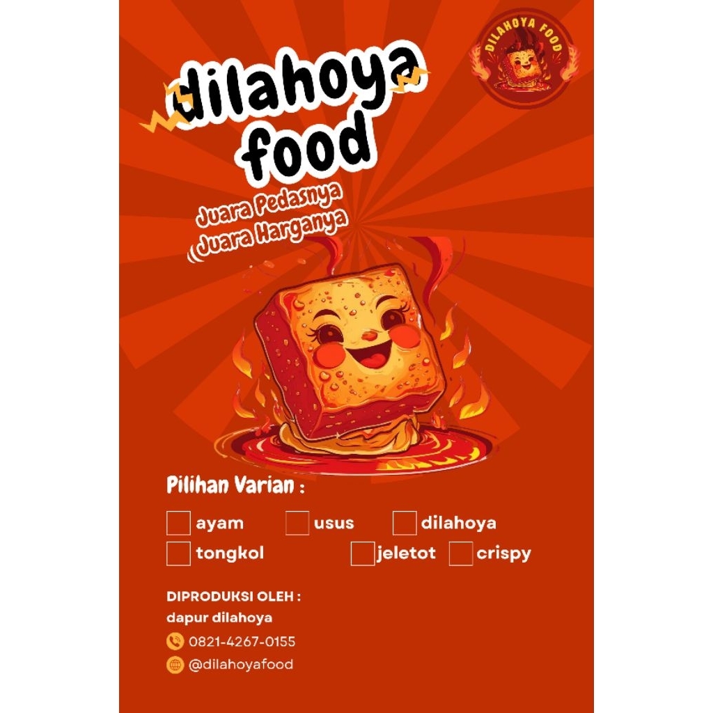 

FROZEN FOOD TAHU ISI AYAM JELETOT AYAM DILAHOYA