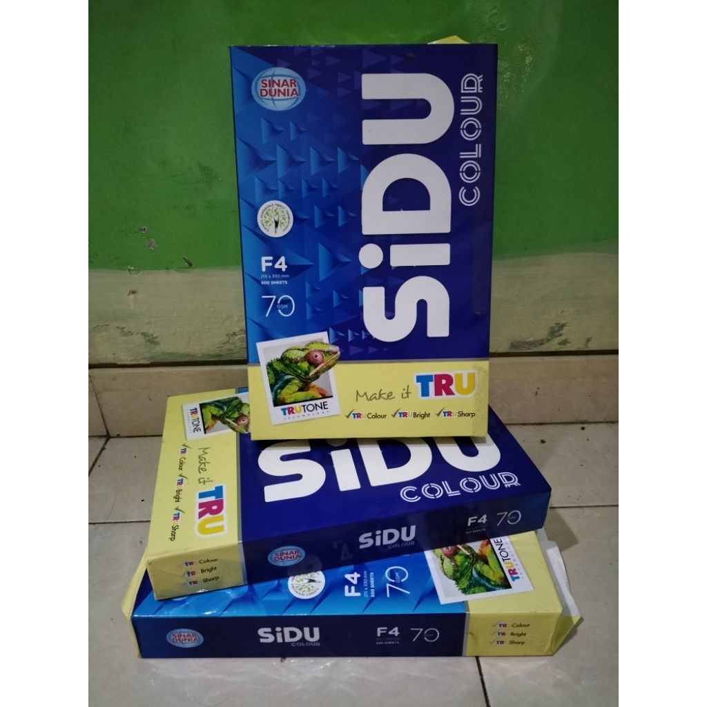 

Kertas F4 Warna Kuning SIDU 70 gsm – 1 Rim Isi 500 Lembar