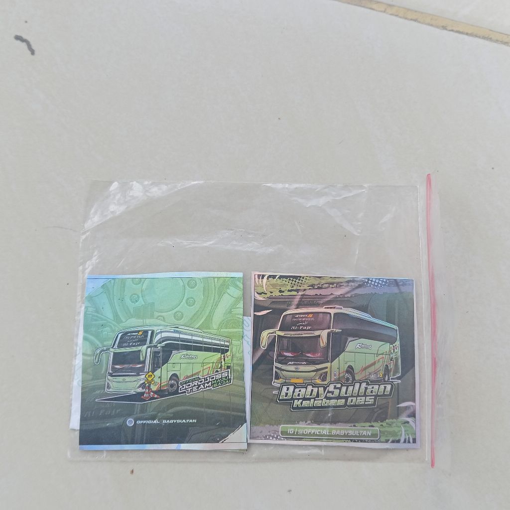 

stiker bus kalebas "baby sultan
