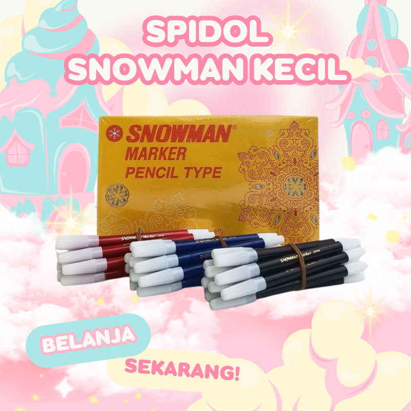 

Spidol Snowman Kecil (12pcs)||NirmalaPena