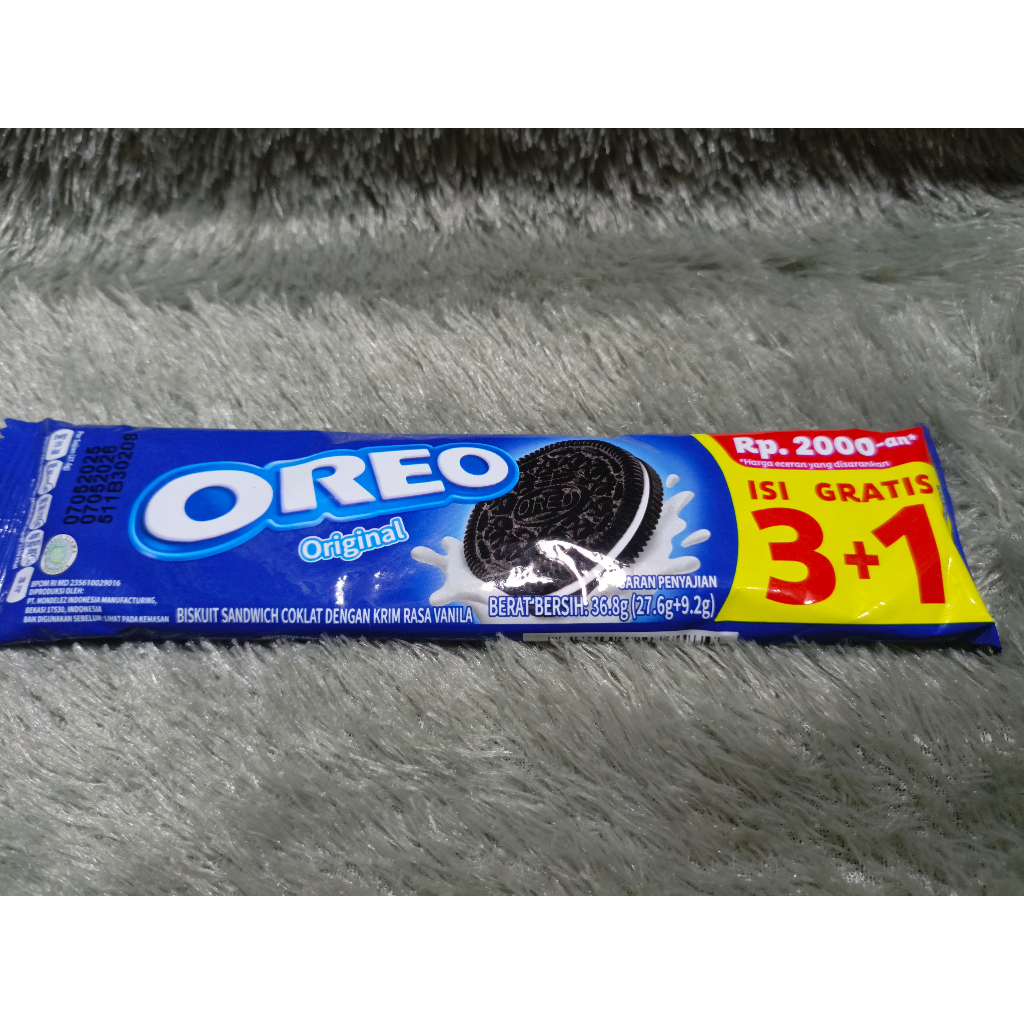 

OREO SACHET 1 BOX ISI 12 BUNGKUS X 36.8 gram