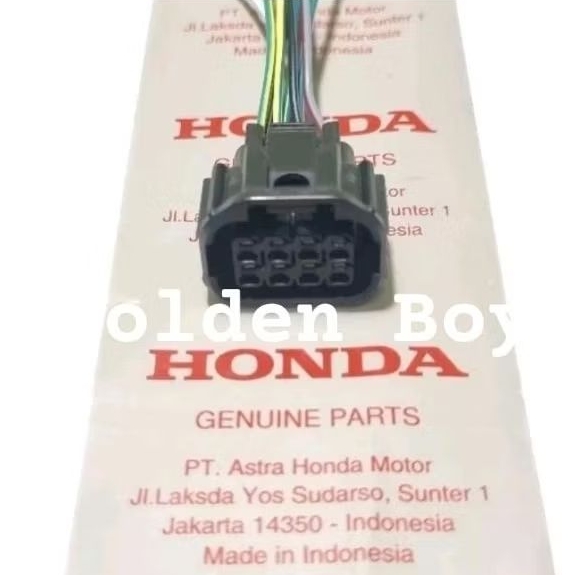 Soket Kabel lampu depan mobil Honda Jazz Mobilio crv hrv brv  civic brio pin 8 original